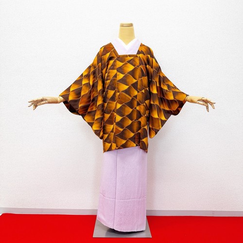 Cardigan kimono soie marron - soie,