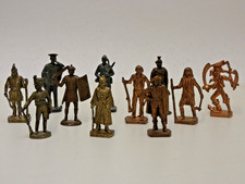 Lot 11 Figurines collection Kinder Samourai Capt Jack Inca Geronimo Métal