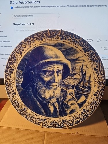 Boch delfts assiette - /,