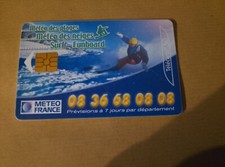 telecarte france 50 unites 09/00 meteo des plages meteo des neiges surf funboard