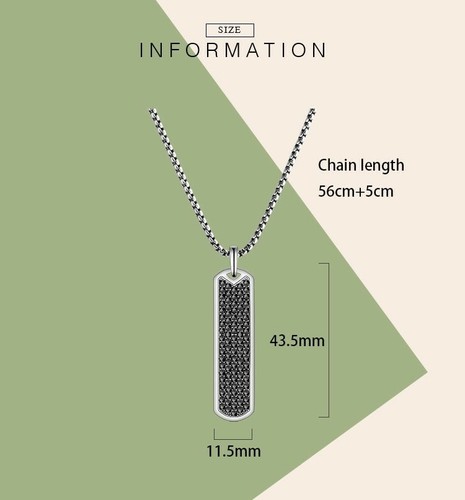 Hip hop rock box necklace - necklace, pave