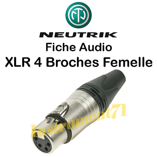 Fiche neutrik xlr - fiche, 4
