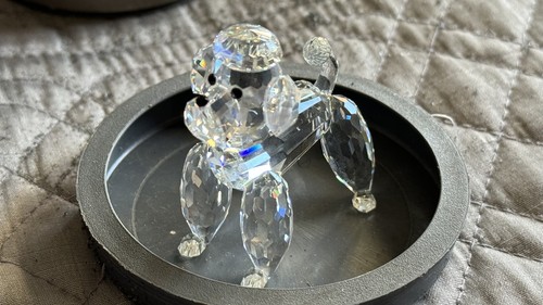 Swarovski standing poodle dog - swarovski,
