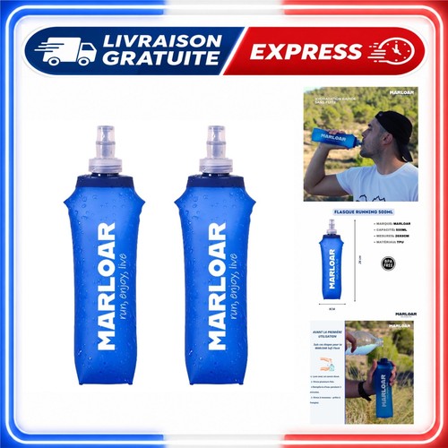 Flasque running 500ml bleu - 500ml,
