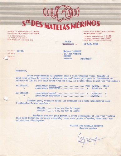 Nanterre matelas merinos - 92,