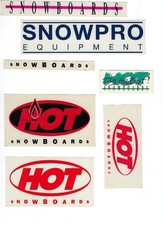 Vintage Snowboard Stickers Lot