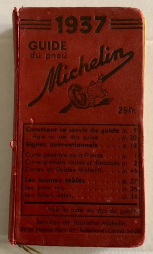 Guide michelin 1937 état - michelin,