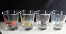 4 verres shots, shooters