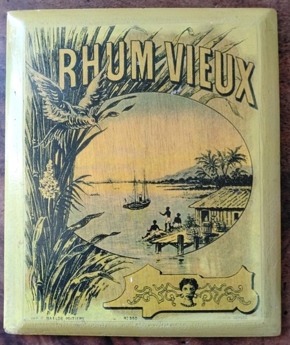 Plaque publicitaire bois - , déco