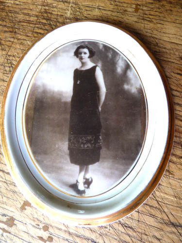 Cadre médaillon ovale - cadre,