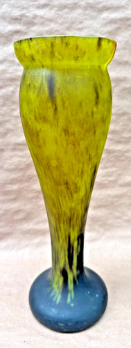 Daum style art glass - vase, /