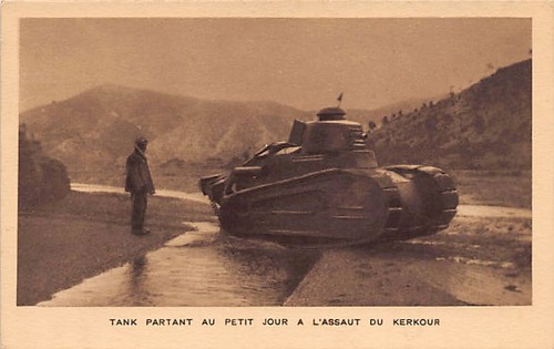 Maroc guerre rif tank - maroc,