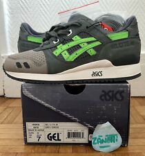 Asics Gel Lyte III 3 x Ronnie Fieg Super Green 7US 40EU H60KK-6570 2016 NEW