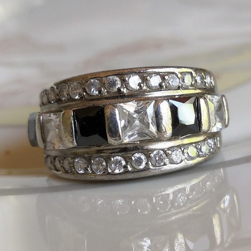 Vintage bague argent massif - vintage, en