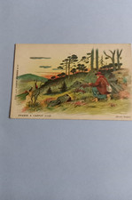 CARTE  POSTALE  CHASSE  CHASSEUR CHASSE  À  L AFFUT  CERF