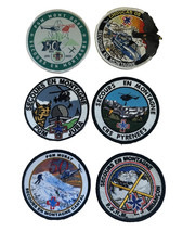 LOT de 6 Tissus Secours en Montagne Divers (5326)