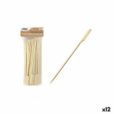Ensemble de brochettes pour barbecue Algon Bambou 100 Pièces 24 cm [12 Unités