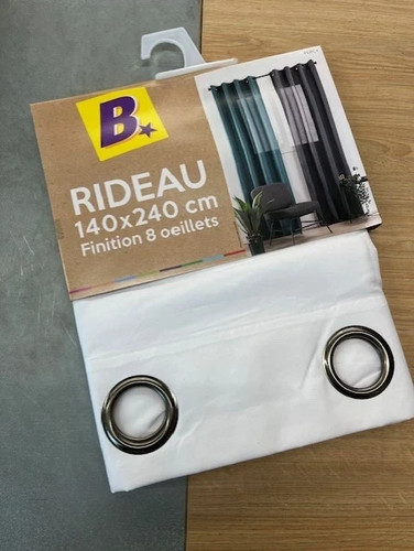 Rideau percy blanc - rideau, 140x240cm