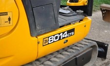 Ensemble D'Autocollants De Décalques JCB 8014CTS 8016CTS 8018CTS Mini Digger