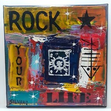 Tableau Acrylique SILVANO 20x20 cm ROCK 2020 Chassis toile coton