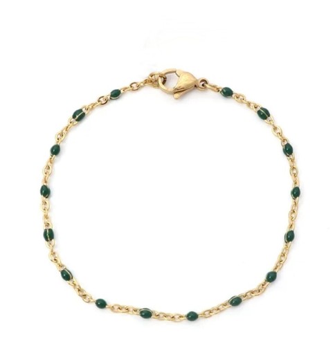 Chaine cheville perles résine