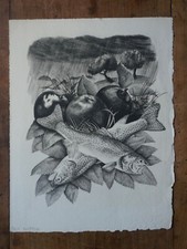 Tavy NOTTON (attribué) - Burin original  sur papier Richard de BAS - 