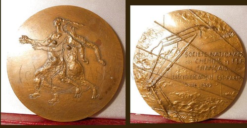 1962 médaille sncf - mÉdaille,