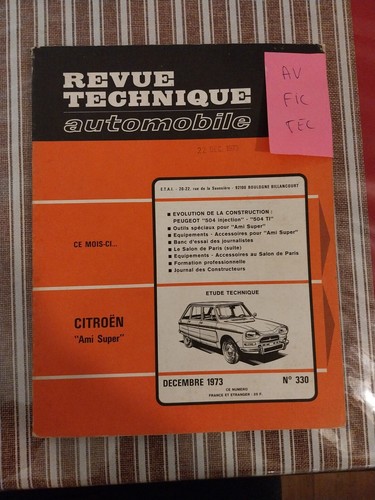 Revue technique citroen - citroen, ami