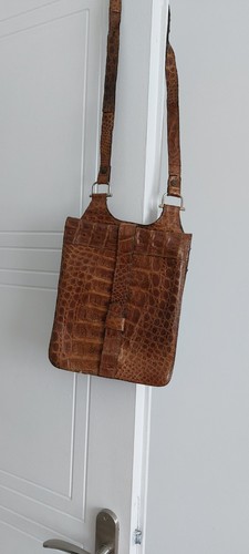 Sac marron besace cuir - besace,