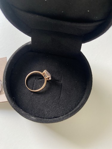 Bague rose quartz - bague, or
