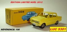 OPEL KADETT JUNIOR JAUNE  #106