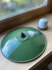 Suspension en tôle émaillée d’atelier industriel d'origine / réflecteur