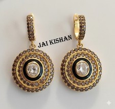 Élégant Émail Noir Polki