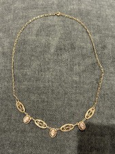 Collier Ancien Filigrane Camee