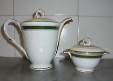 ANCIEN VINTAGE PARTIE DE SERVICE A CAFÉ / THÉ PORCELAINE PRAGUE THÉIÈRE SUCRIER