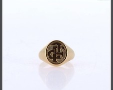 bague chevalière or 18 carats