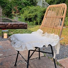 Coussin de chaise à volants