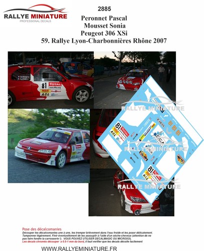 Decals ref 2885 peugeot - decals,