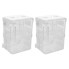  2 Pcs Boîte D'élevage Pour Poissons D'aquarium L'élevage Des Récipient