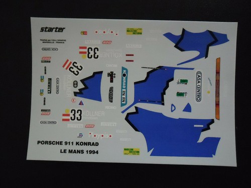 Decal porsche rsr - rsr, konrad