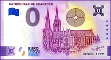 CATHEDRALE DE CHARTRES / BILLET 0 € / NULL EURO-SCHEIN / 0 € UESE 2024-1