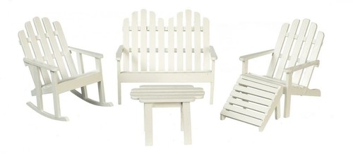 Poupées maison blanc patio - blanc,