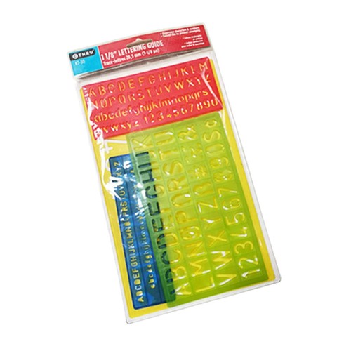 Pochoirs lettre en - de,