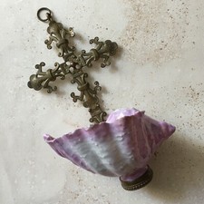 Ancien Bénitier Coquillage en