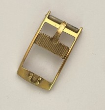 VINTAGE BOUCLE OMEGA PLAQUE OR 10 MM @ OMEGA BUCKLE 10 MM @ 100% ORIGINALE N16