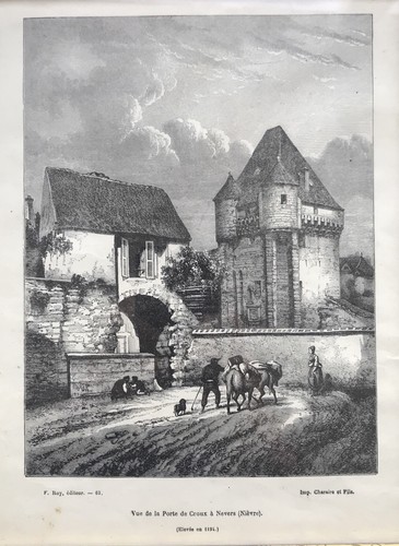 Gravure porte du croux a - la,