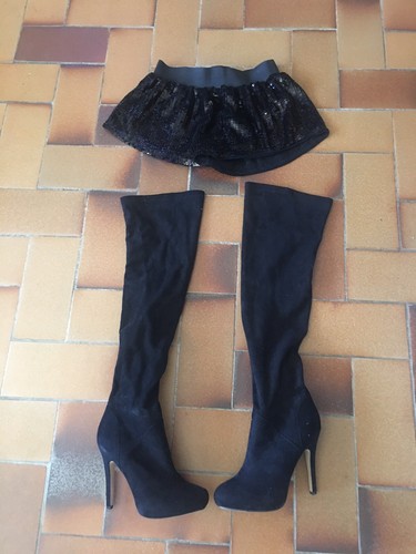 Paire cuissarde noire - paire, de