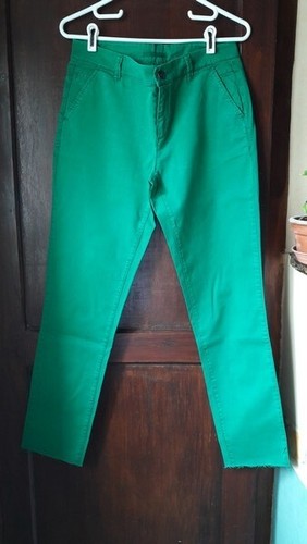 Pantalon vert bas coupés 42 - vert,