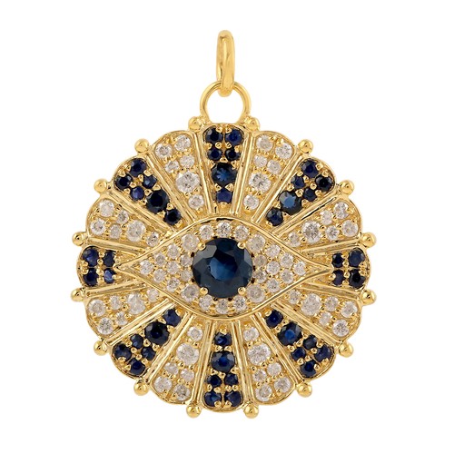 Pendentif mauvais œil - , diamant