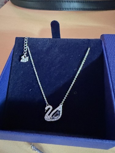 Collier swarovski cygne bleu - collier,